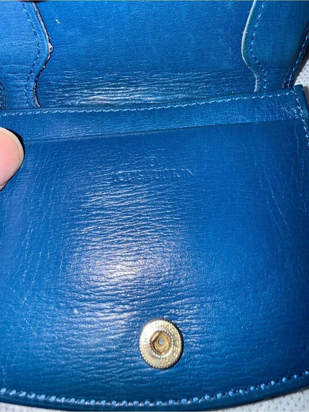 Louis Vuitton Blue Epi Leather Coin Purse